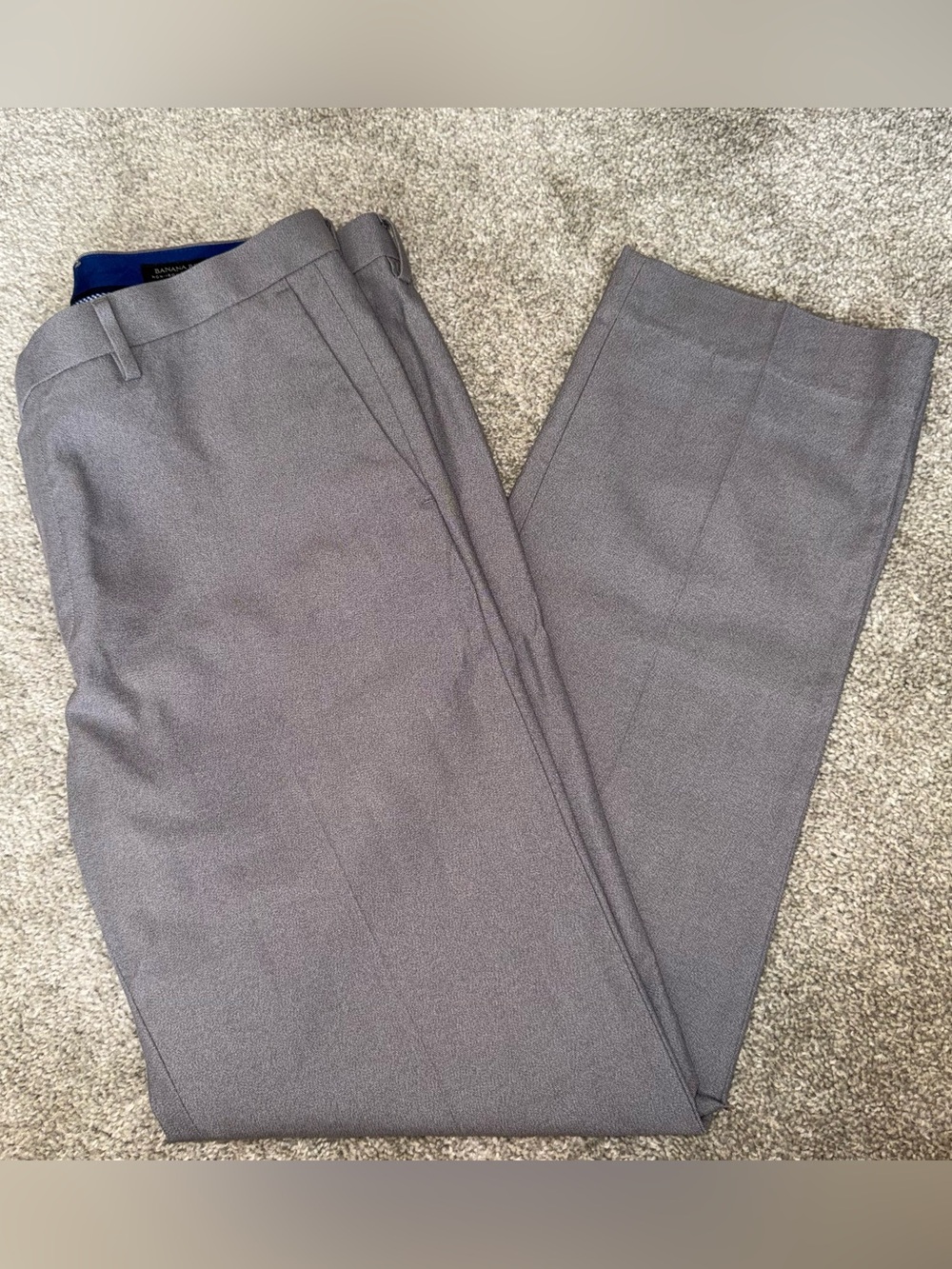 Banana Republic Blue Gingham Dress Pants